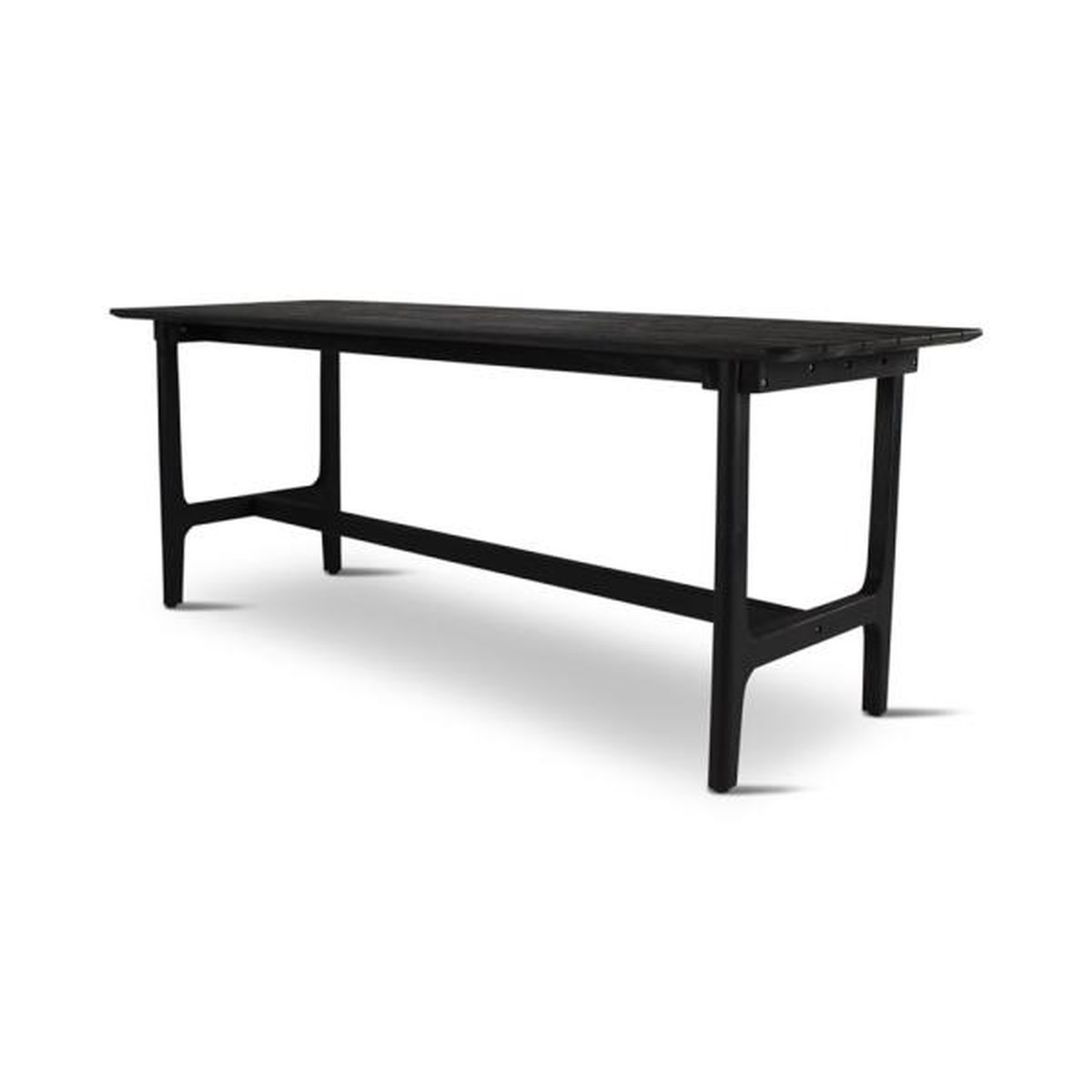 Castle Line Elisa Table mi-haute Elisa rectangulaire Noir charbon 170x85x90 cm