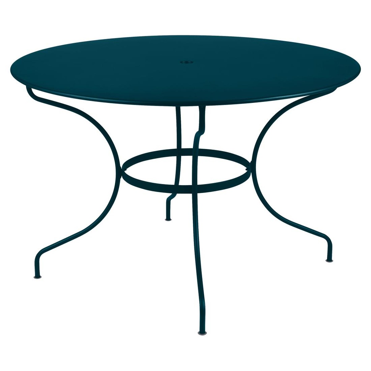 Fermob Opéra Table Opéra  ronde Bleu azur foncé L 117 x l 96 x H74cm Diam : 117