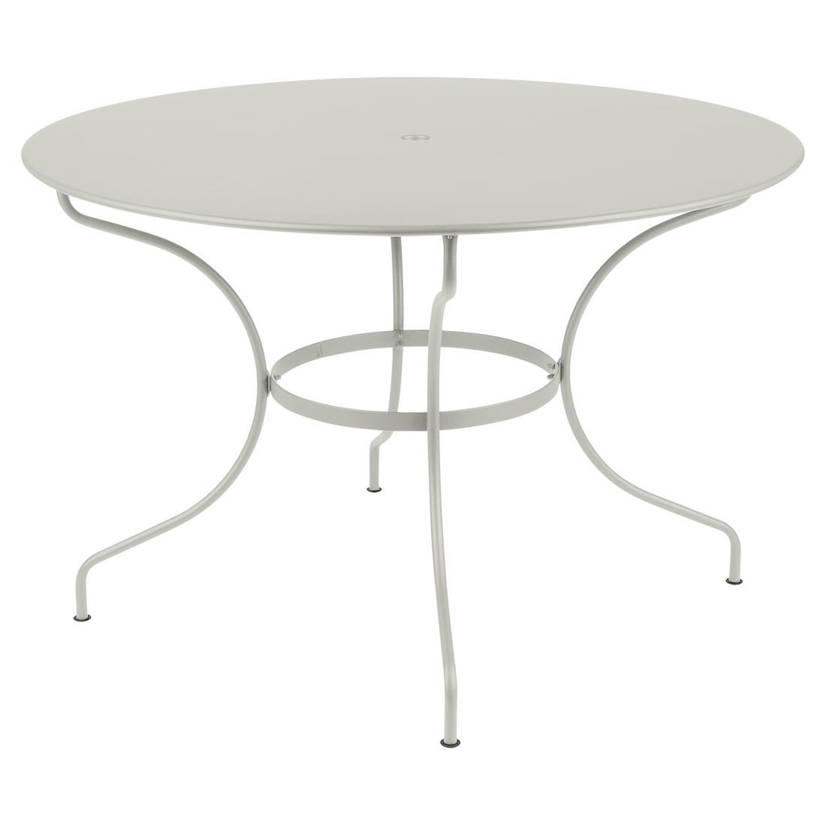 Fermob Opéra Table Opéra  ronde Gris perle L 117 x l 96 x H74cm Diam : 117