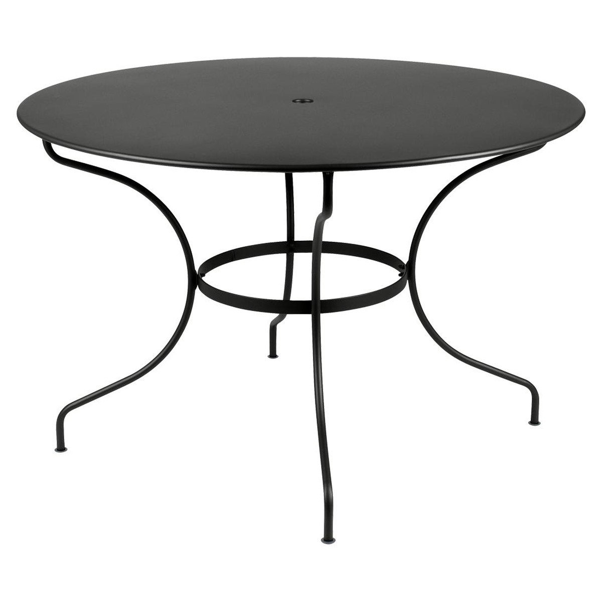 Fermob Opéra Table Opéra  ronde Noir charbon L 117 x l 96 x H74cm Diam : 117