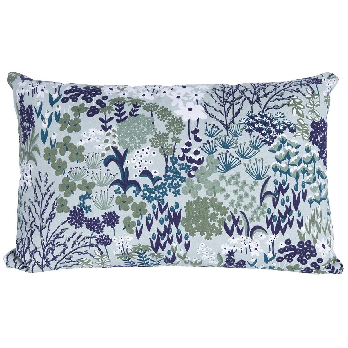 Fermob Bouquet Sauvage Coussin Champêtre Bleu cyan clair L 68 x l 44cm