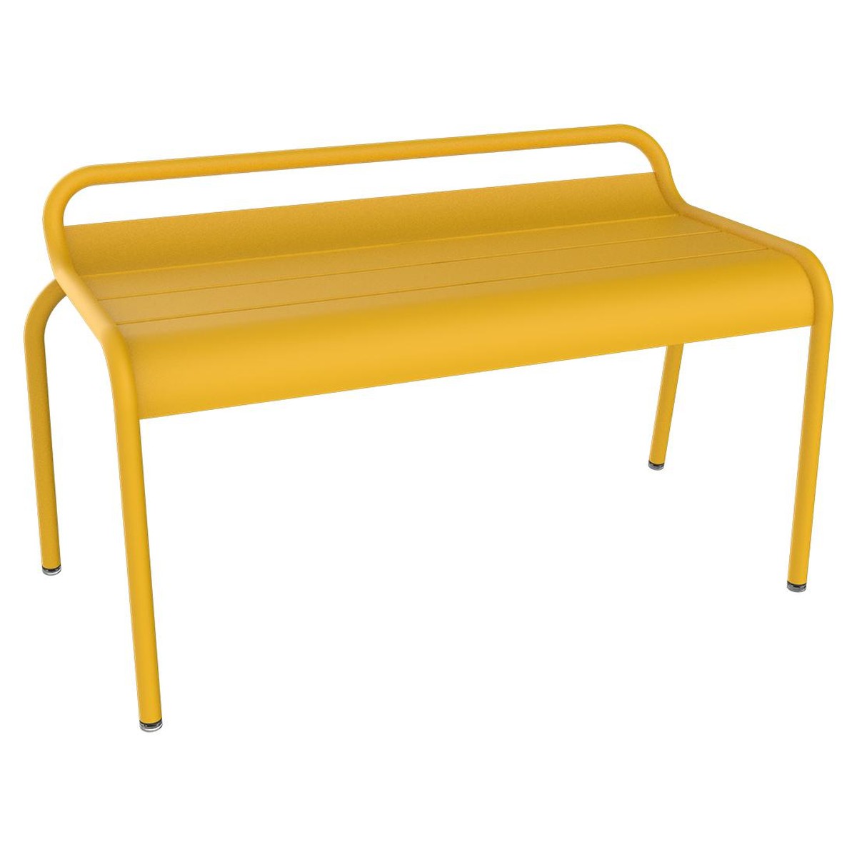 Fermob Luxembourg Banc Compact Luxembourg Jaune miel L 118 x l 56 x H86cm