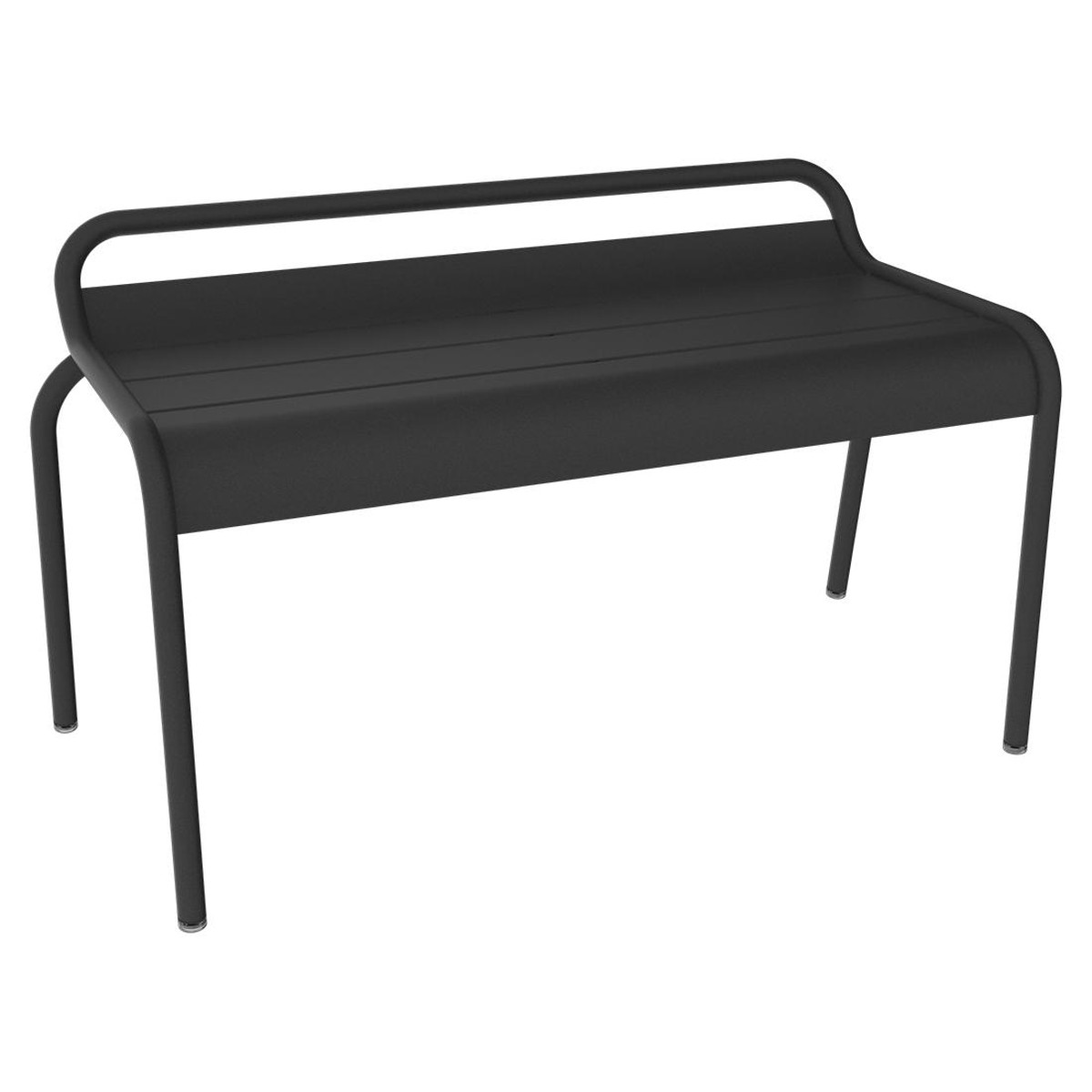 Fermob Luxembourg Banc Compact Luxembourg Noir de carbone L 118 x l 56 x H86cm