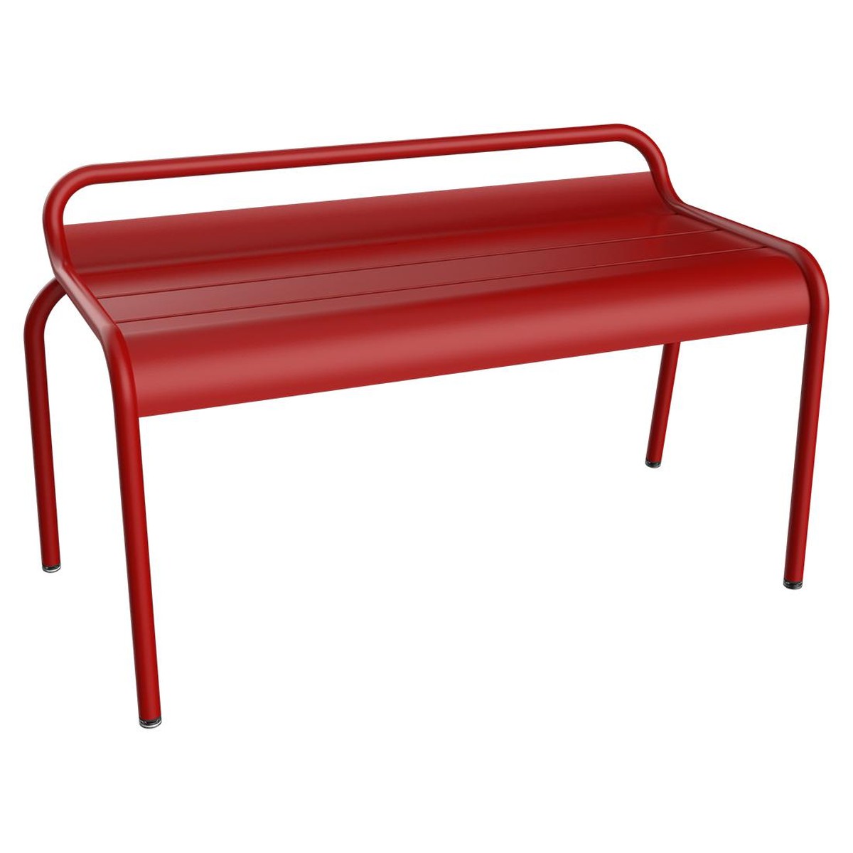 Fermob Luxembourg Banc Compact Luxembourg Rouge cerise L 118 x l 56 x H86cm