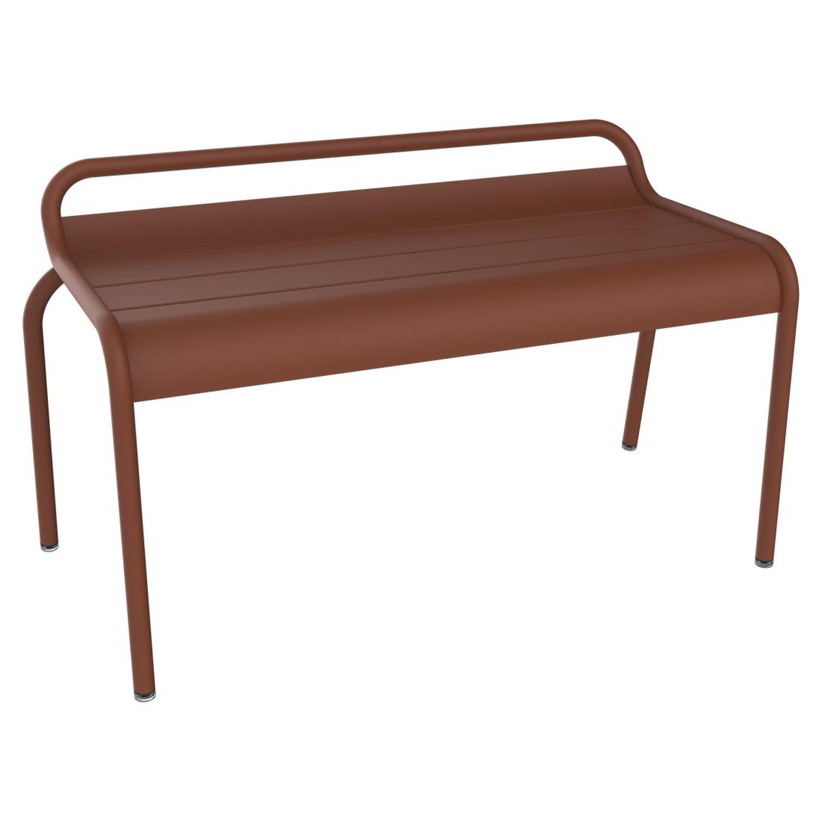 Fermob Luxembourg Banc Compact Luxembourg Rouge ocre L 118 x l 56 x H86cm