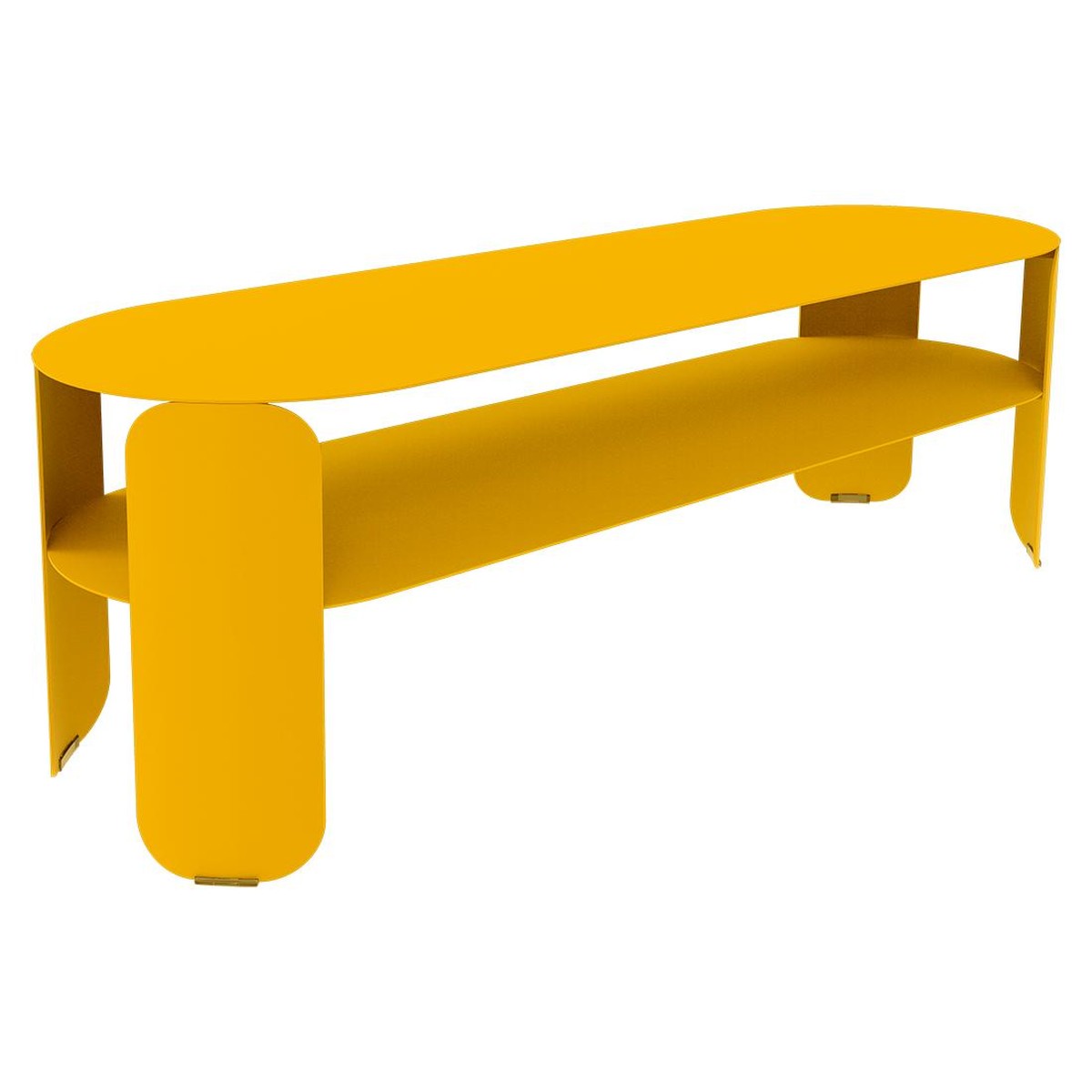 Fermob Bebop Console basse Bebop rectangle Jaune miel L 120 x l 40 x H42cm