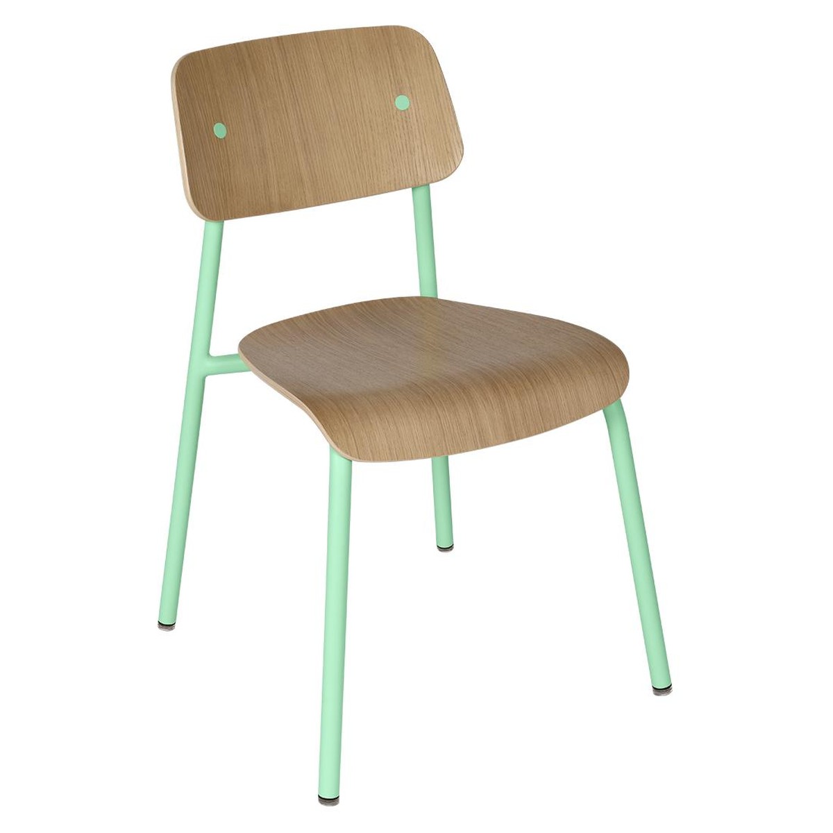 Fermob Studie Chaise Studie Chêne Vert menthe à l'eau L 53 x l 51 x H81cm