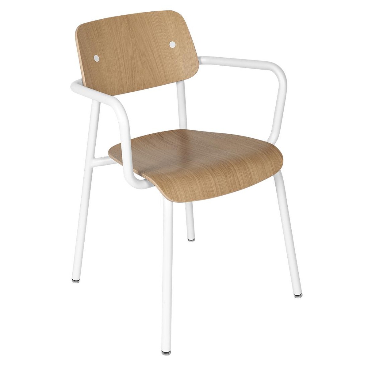 Fermob Studie Fauteuil de repas Studie Chêne Blanc L 53 x l 57 x H81cm