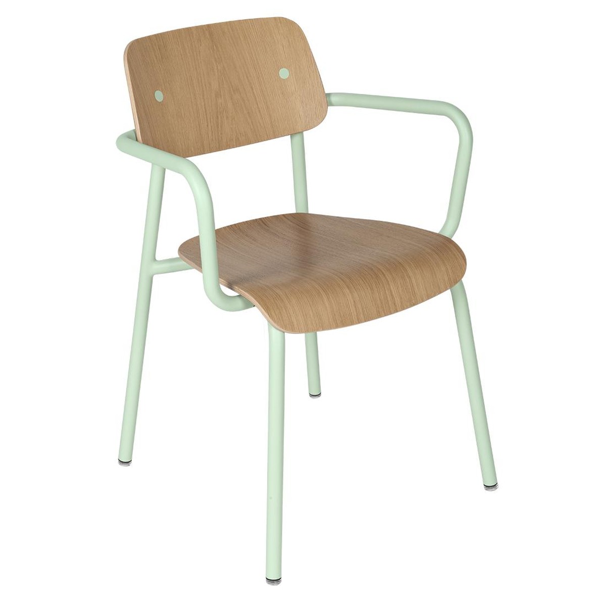 Fermob Studie Fauteuil de repas Studie Chêne Bleu cyan clair L 53 x l 57 x H81cm