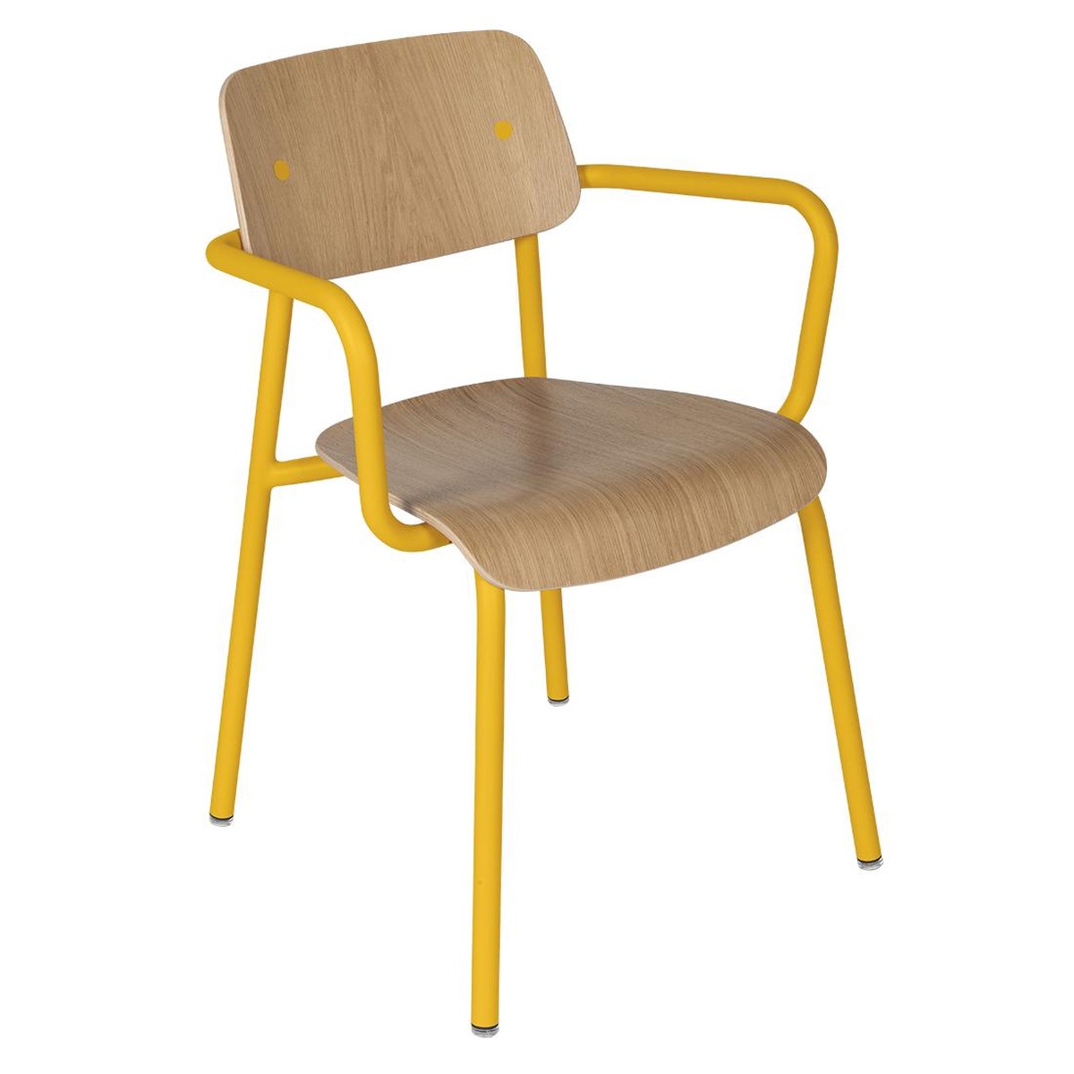 Fermob Studie Fauteuil de repas Studie Chêne Jaune miel L 53 x l 57 x H81cm