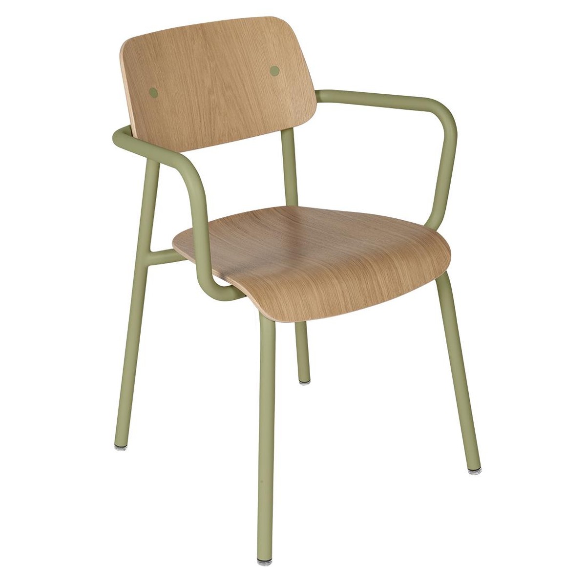 Fermob Studie Fauteuil de repas Studie Chêne Vert tilleul L 53 x l 57 x H81cm