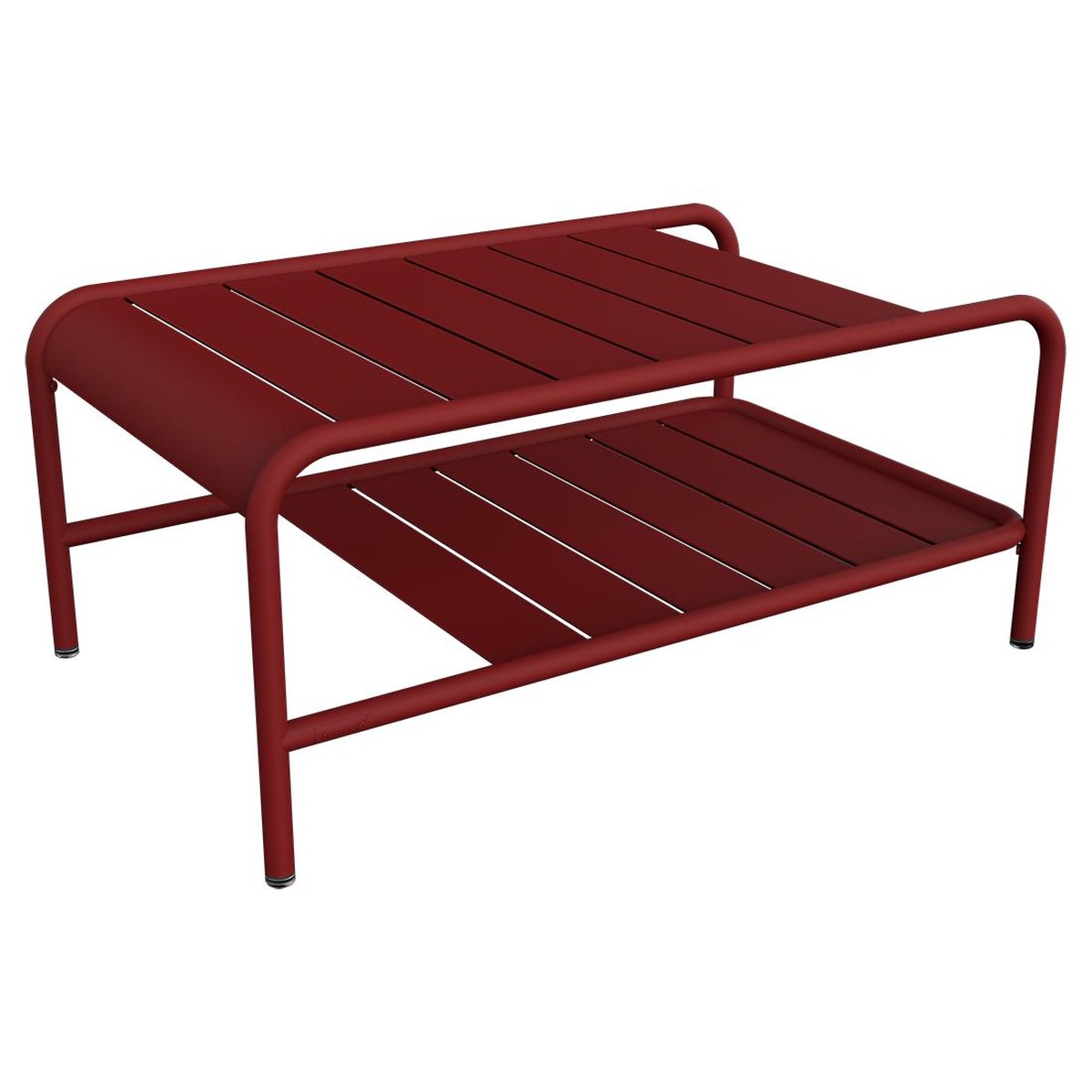 Fermob Luxembourg Table basse Luxembourg Rouge groseille L 90 x l 55 x H38cm