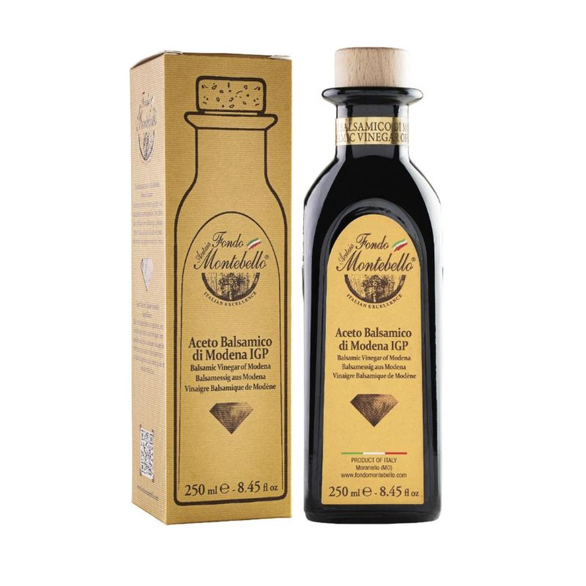  Fondo Montebello Vinaigre balsamique IGP de Modène FM02  250ml