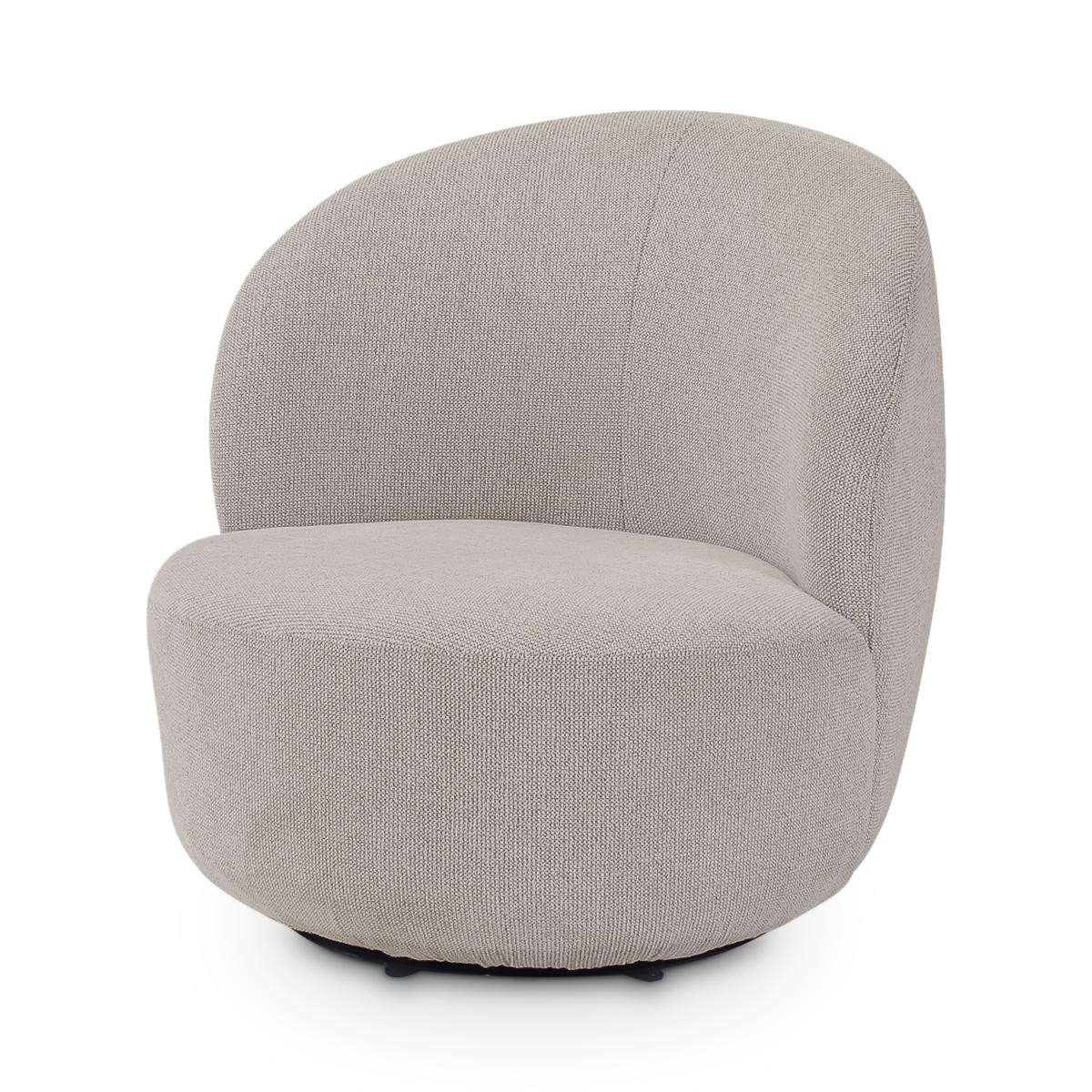 Castle Line Bolton Fauteuil Bolton pivotant Blanc écru 74x76xH74cm A38cm