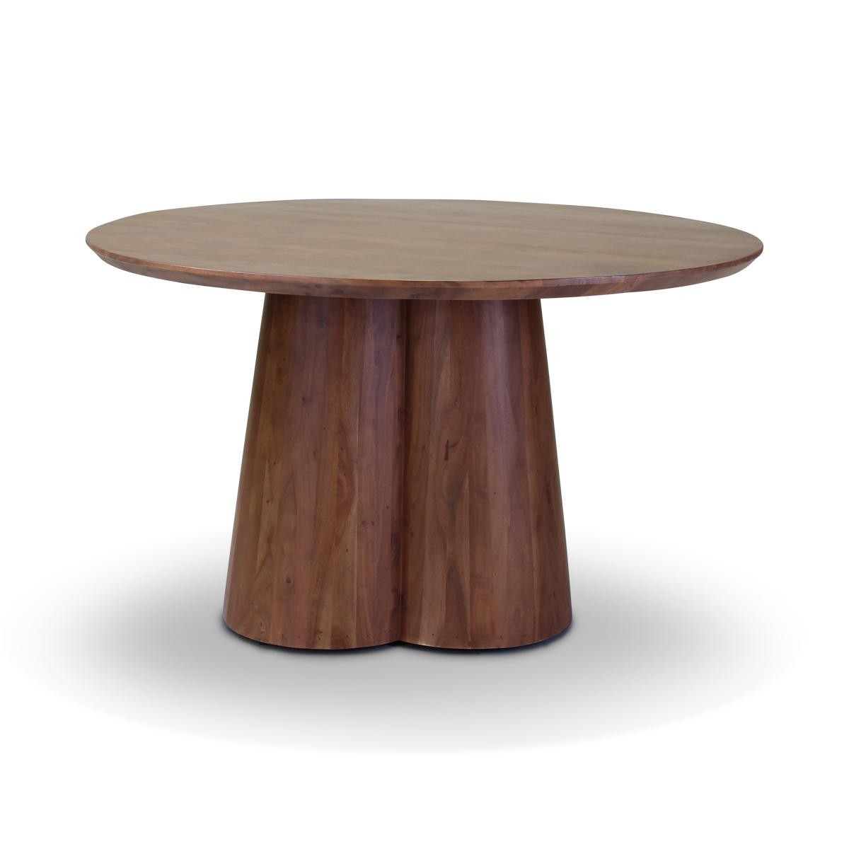 Castle Line Cobos Table Cobos ronde marron Brun tabac 130xH76cm