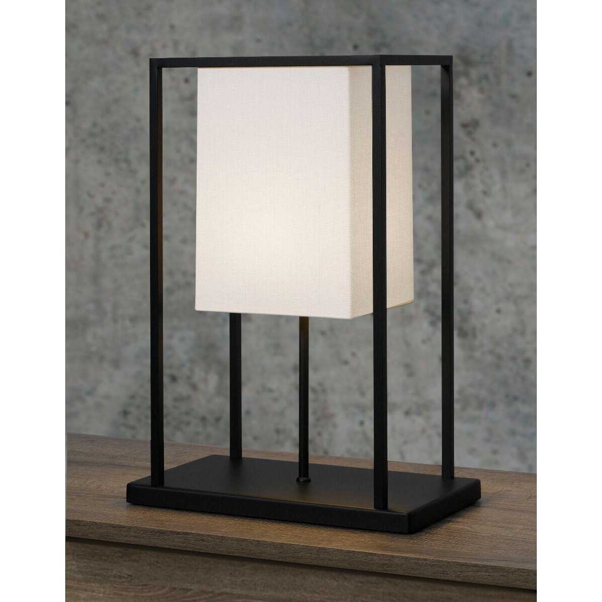 Frezoli Lighting  Lampe Skansen avec abat-jour Noir 46cm