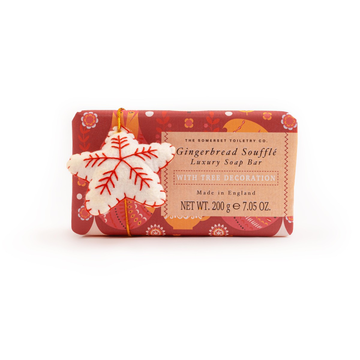 The Somerset Toiletry Festive Gifting Savon Nordic Woodland White Star - Ginngerbread Souffle  200gr