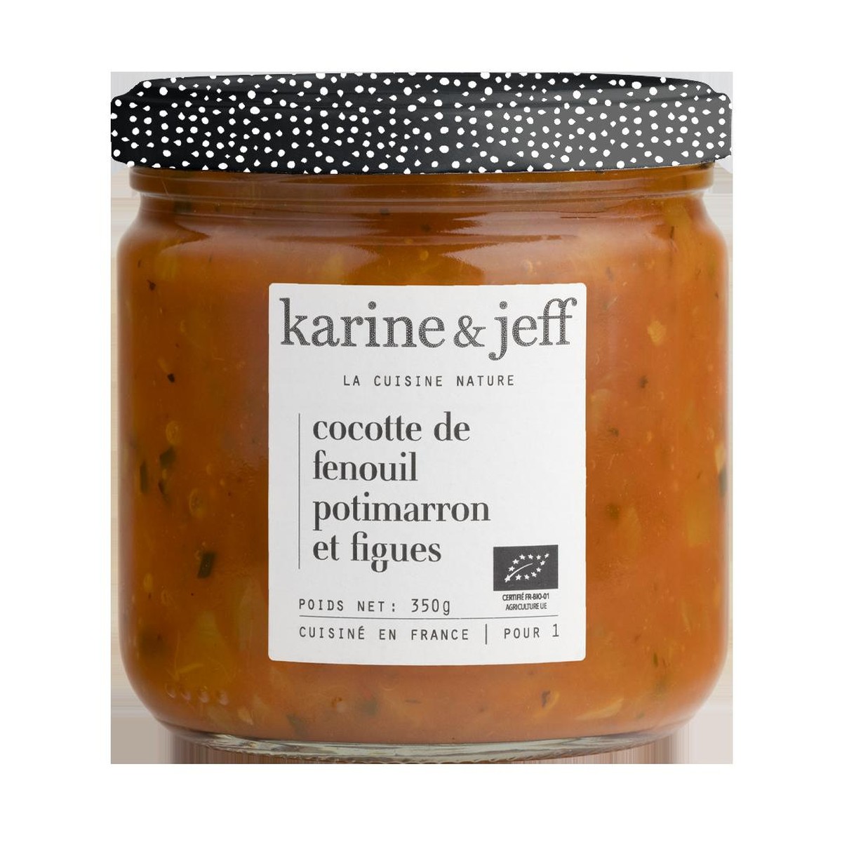 KARINE & JEFF  Cocotte de fenouil, potimarron et figues  350gr