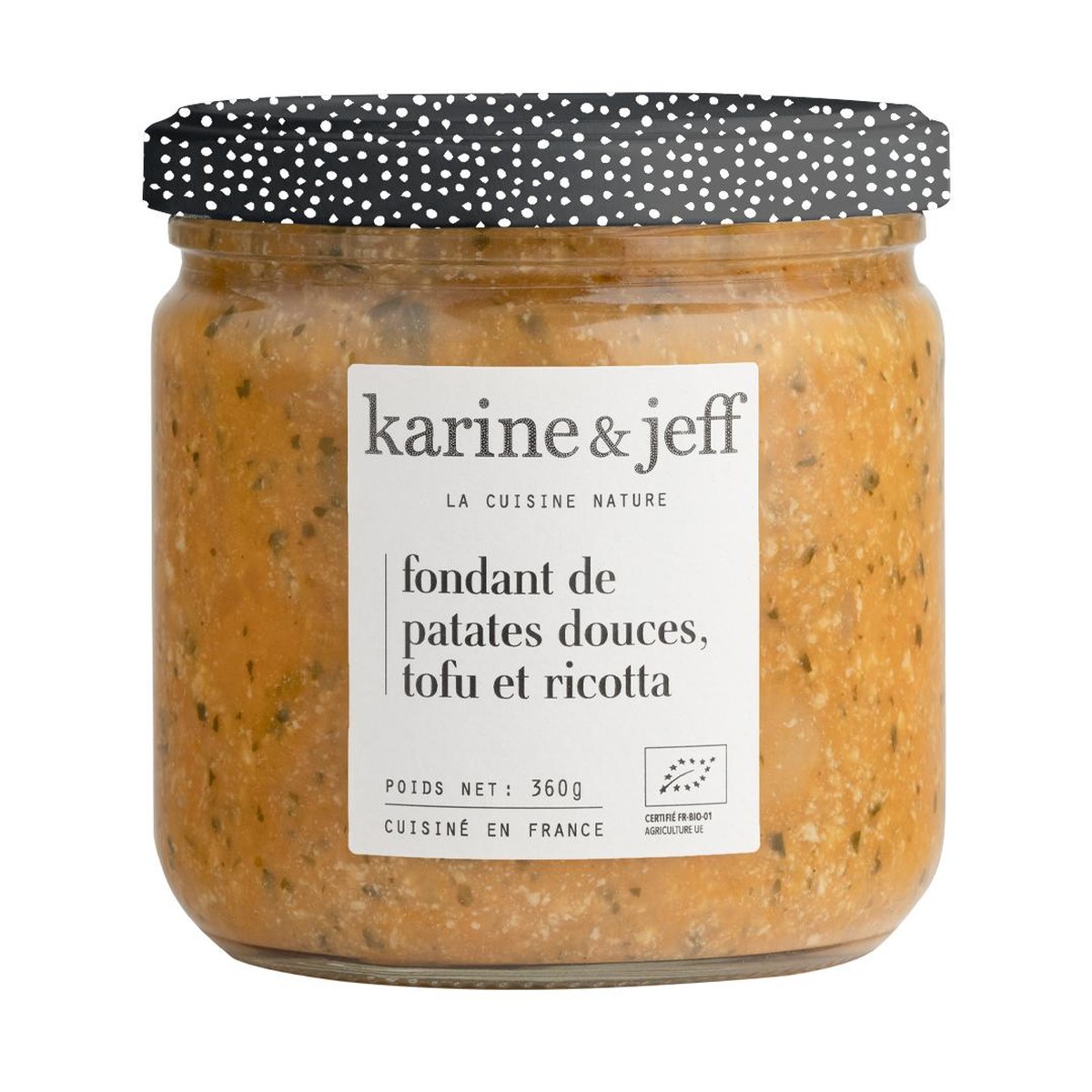 KARINE & JEFF  Fondant de Patates douces, Tofu et Ricotta  360gr