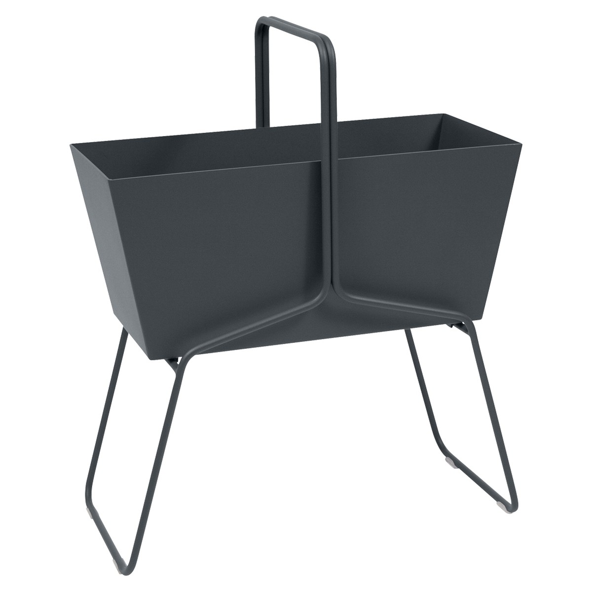 Fermob Basket Jardinière Basket Haute Noir de carbone L 70 x l 34 x H84cm