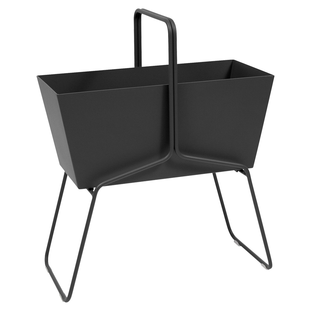 Fermob Basket Jardinière Basket Haute Noir charbon L 70 x l 34 x H84cm