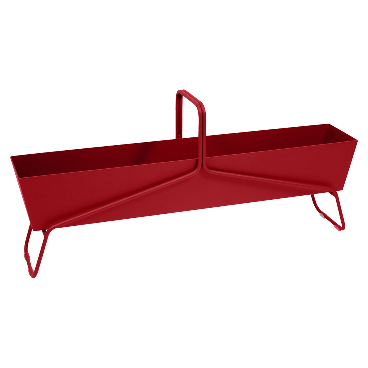 Fermob Basket Jardinière Basket Longue Rouge cerise L 119 x l 25 x H54cm