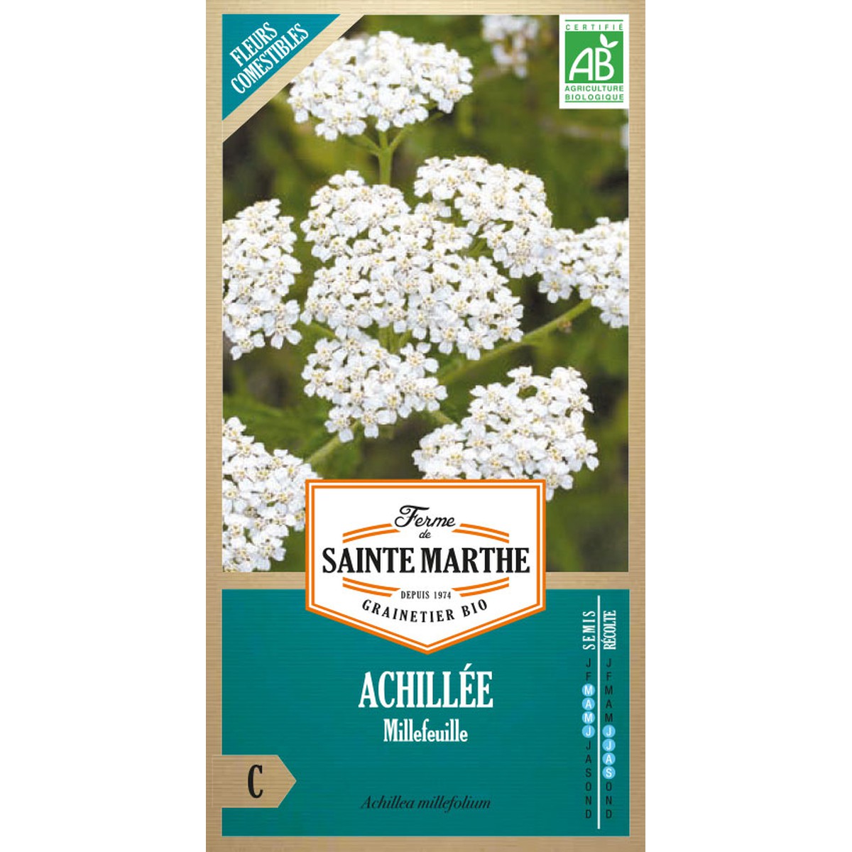 Ferme de Sainte Marthe  Achillée Millefeuille  Environ 1000 Graines