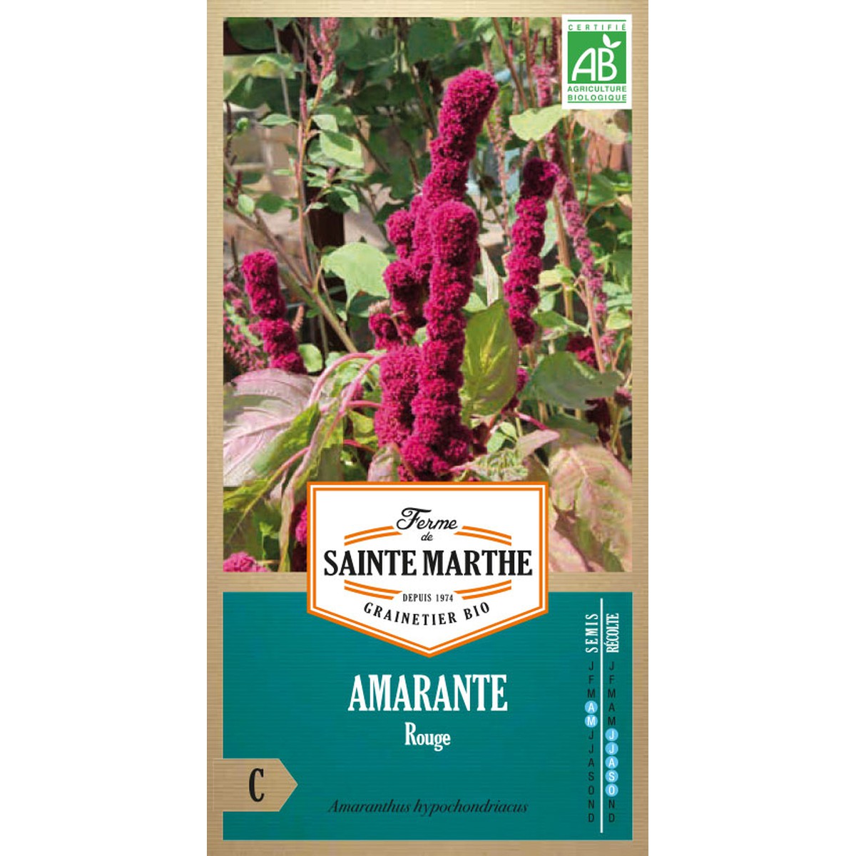 Ferme de Sainte Marthe  Amarante Rouge  Environ 300 Graines