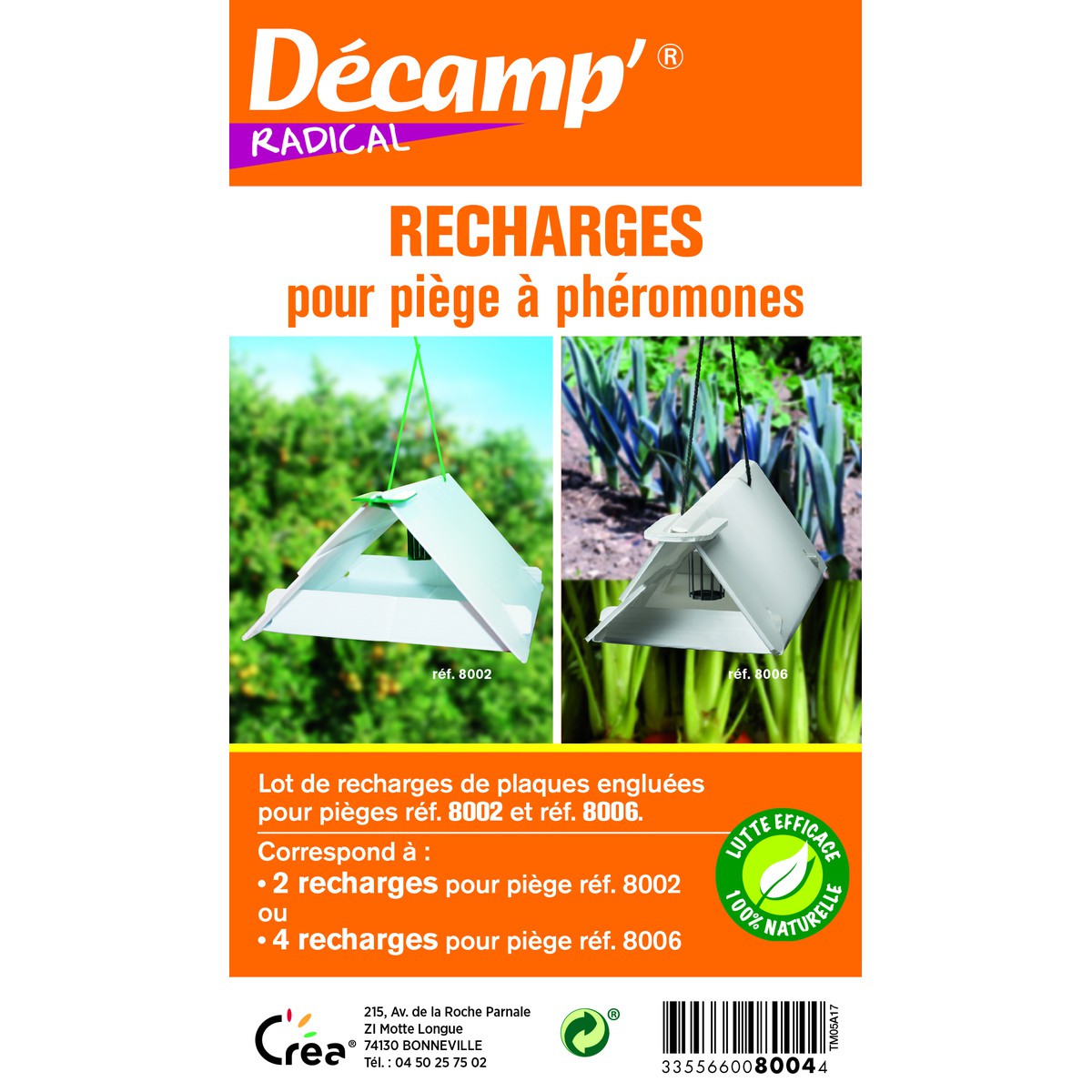 Décamp  Recharge Plaques Glues Piege  