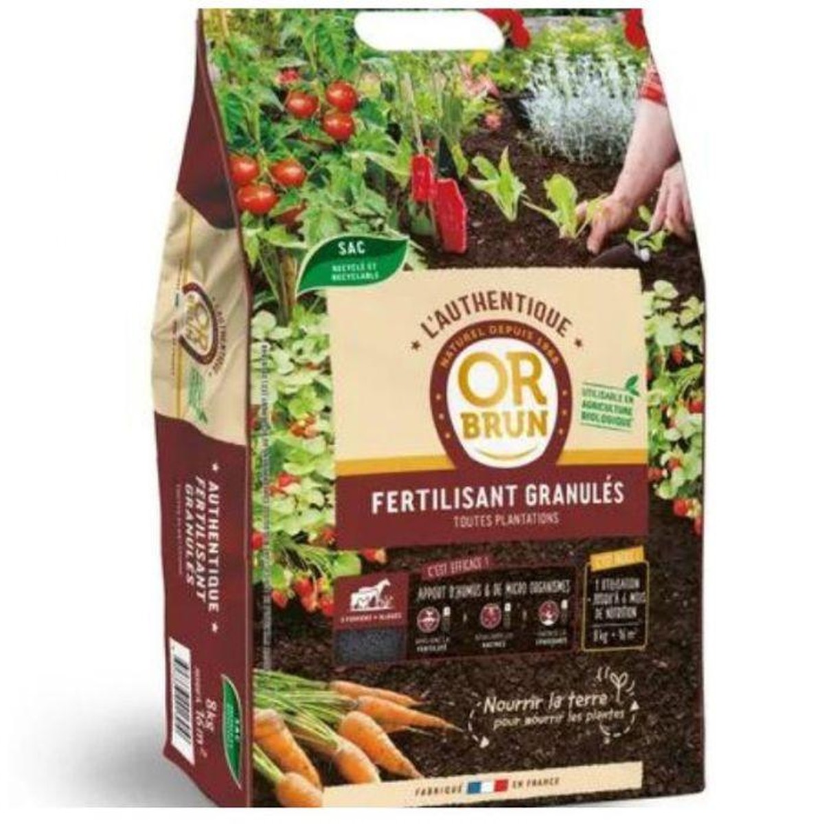 Or brun  L'Authentique Fertilisant Granulés 8kg v21  