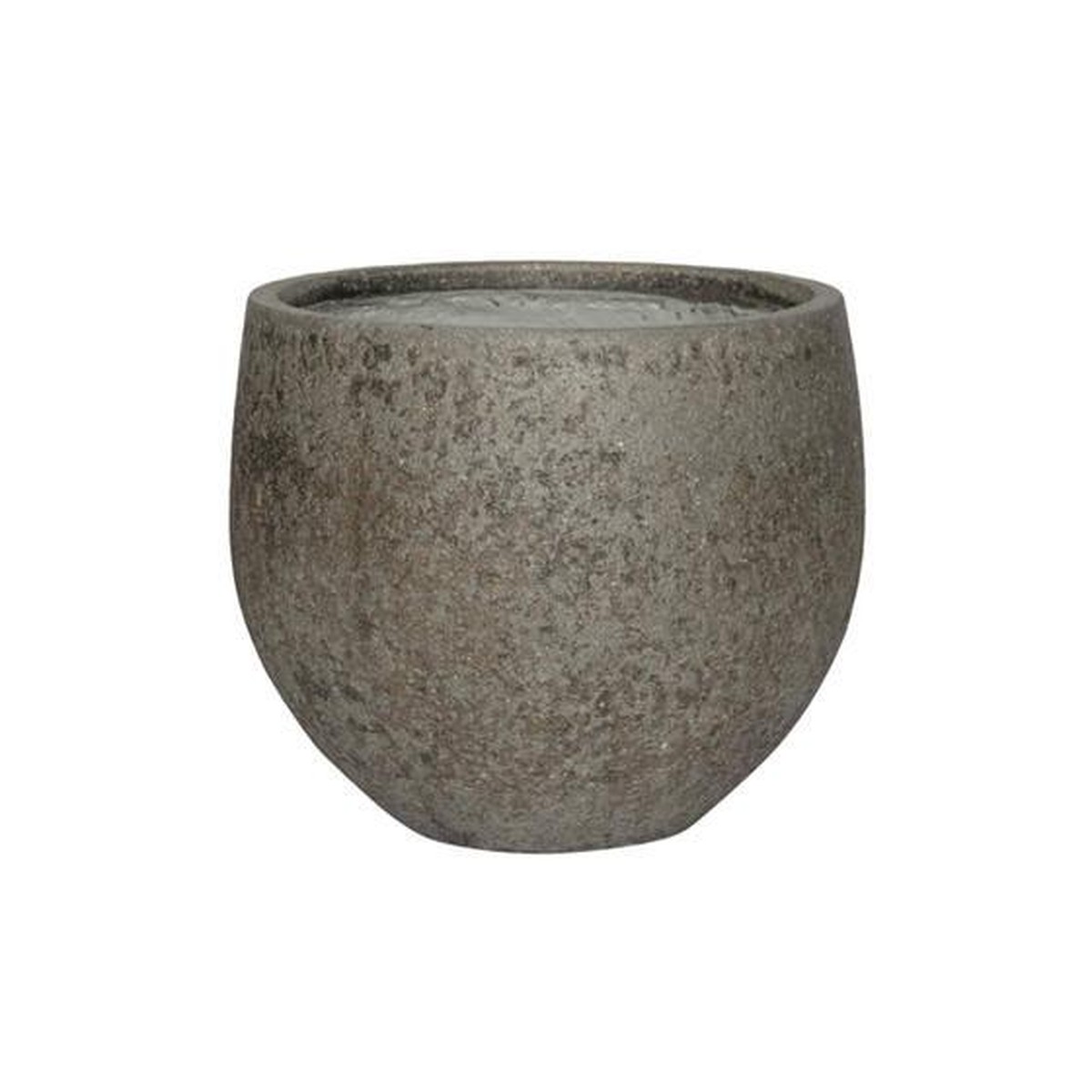 Potterypots Cement and Stone Mini Orb L, Dioriet Grey Gris plomb 32x27cm 14L